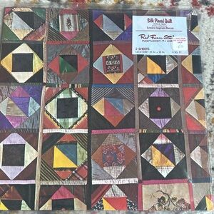 Silk Pieced Quilt wrapping paper vintage new - Multicolor - Lenice Ingram Bacon